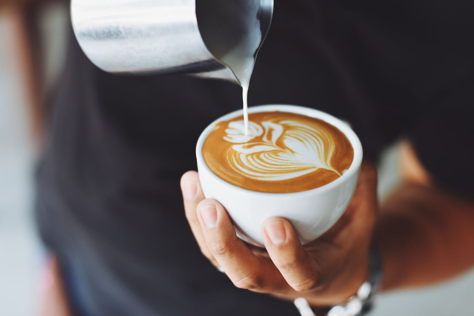 Barista at work